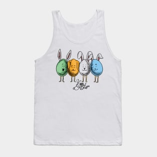 Happy Easter Egg Bunny Tank Top